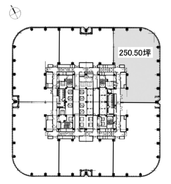 麻布台ヒルズ森JPタワー46F 間取り図