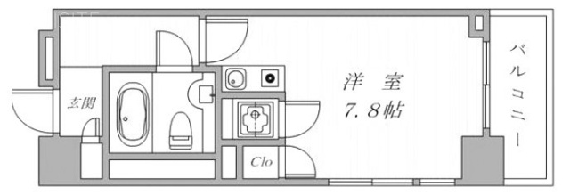 銀座ベラメンテ502 間取り図