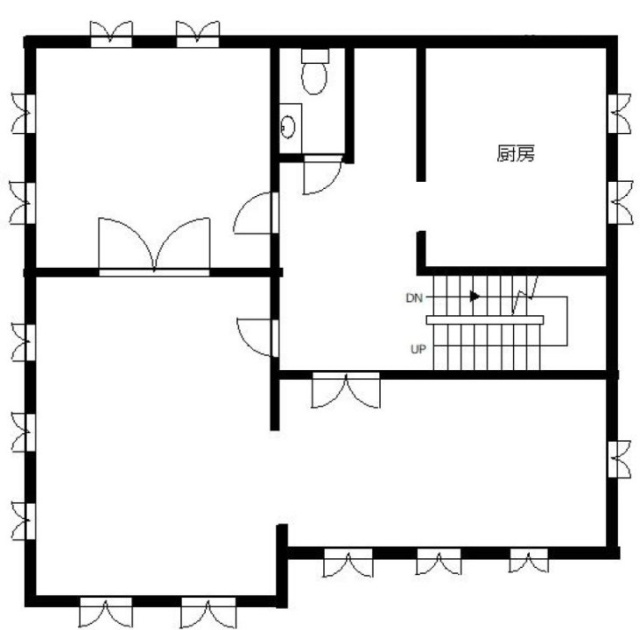 ルセーヌ館1号館2F 間取り図