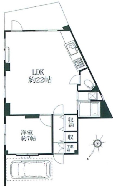 東京ローブビル1F 間取り図