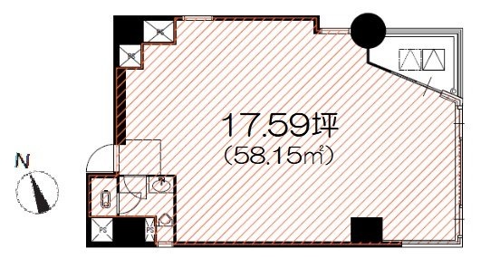 八丁堀21854F 間取り図