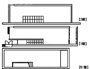 FUJIBUILDING JINGUMAEB1F～2F 間取り図