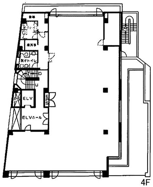 87ビルディング岩戸町4F 間取り図