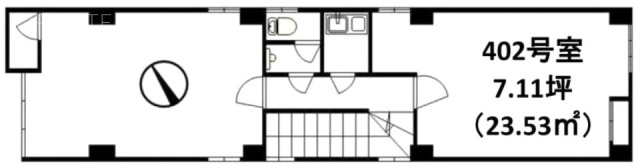 第5日東ビル402 間取り図