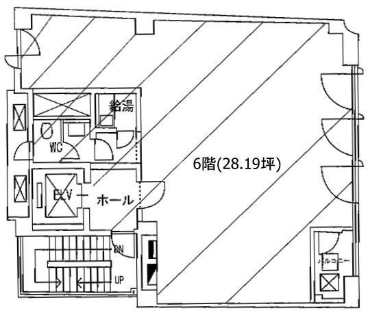 南青山Dビル6F 間取り図