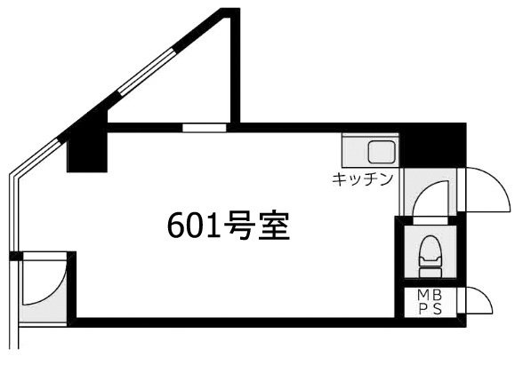 渋谷道玄坂プラザ仁科屋ビル601 間取り図