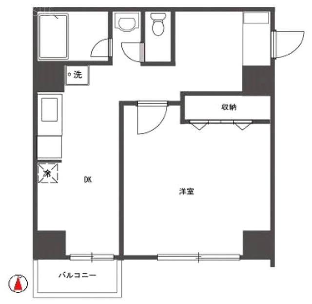 ハイツ笹塚1006 間取り図