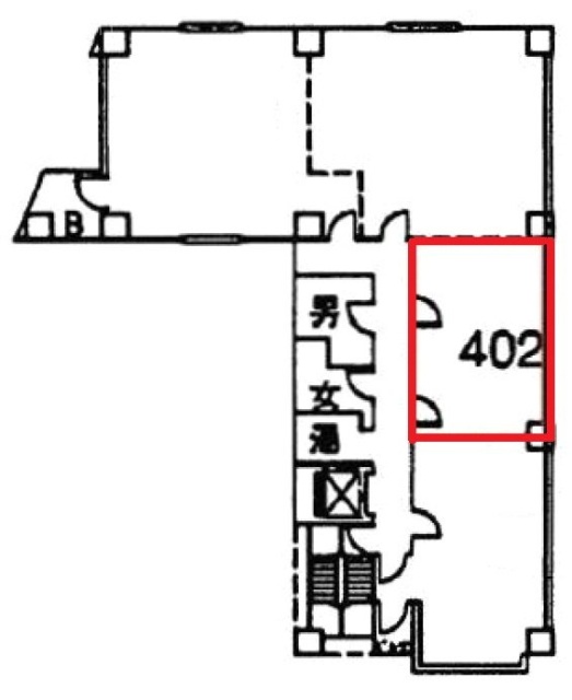 山萬ビル402 間取り図