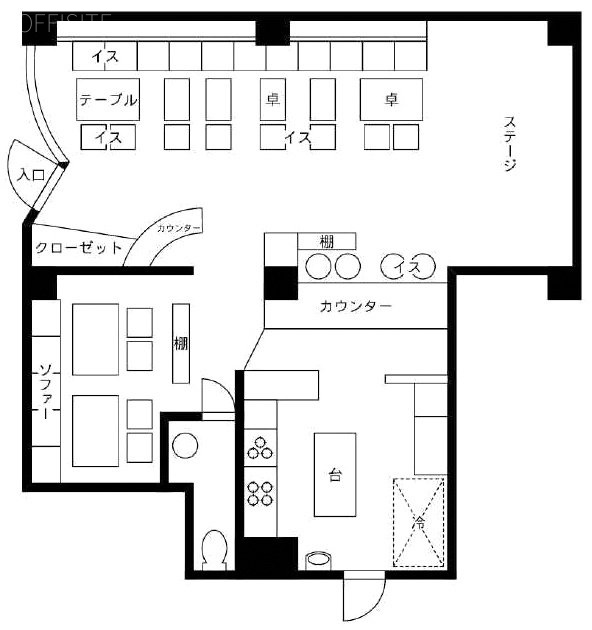 正起ビル1F 間取り図