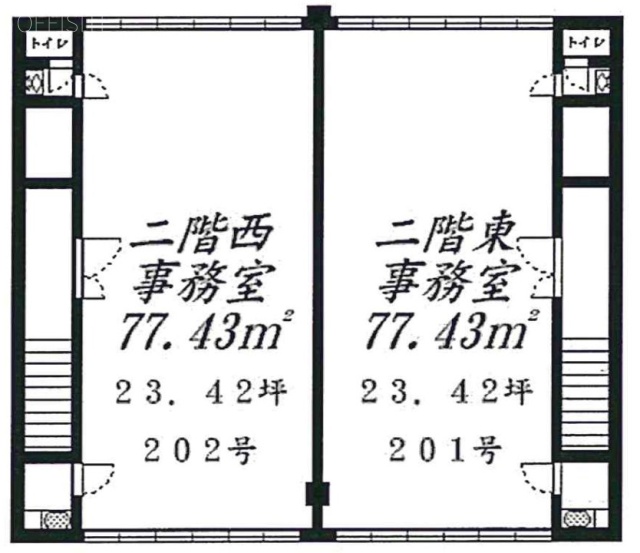 薬袋ビル201 間取り図