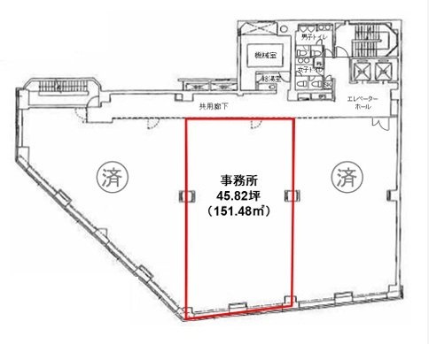 メットライフ川崎ビル4F 間取り図