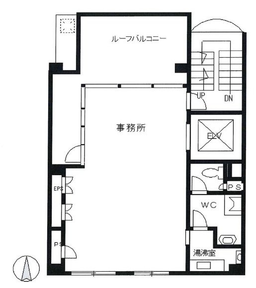 神楽坂ファーストビル6F 間取り図
