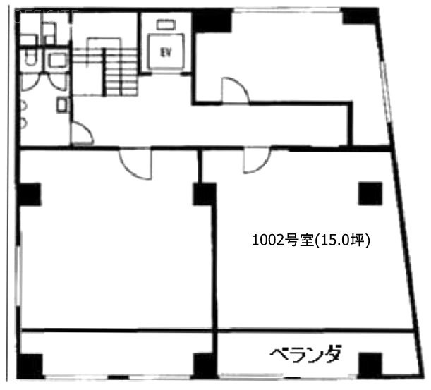 友野本社ビル1002 間取り図