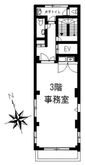 第2森初ビル3F 間取り図