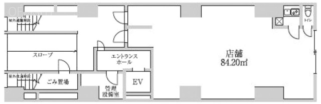 シュロス新横浜ビル1F 間取り図