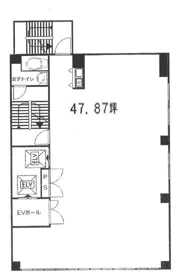 BournMark Ningyochoビル2F 間取り図