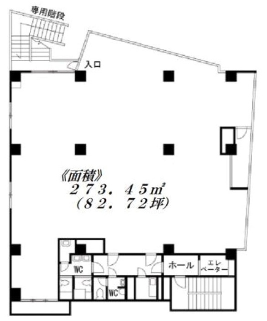 サロン・ド・シャポービル2F 間取り図