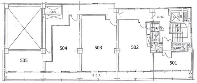 東京銀座ビルディング503 間取り図