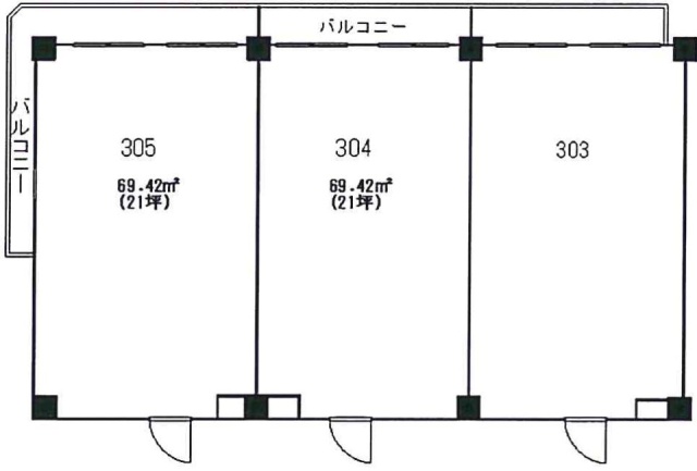 柴ニックハイム野毛ビル304 間取り図