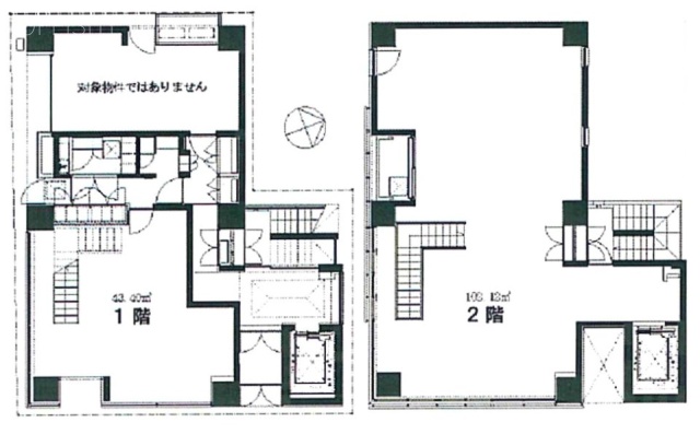 LA TERRA(ラテラ)ビル1F~2F 間取り図