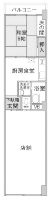 アペニンハイムビル1F 間取り図