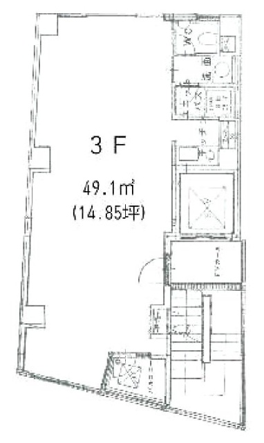 角屋ビル3F 間取り図