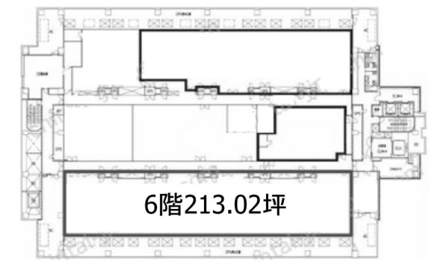 日本経済新聞社南砂別館CPU棟 間取り図