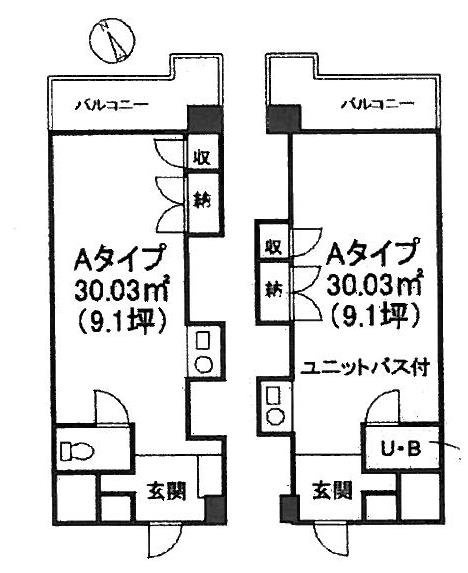 千駄ヶ谷ホリタン516 間取り図