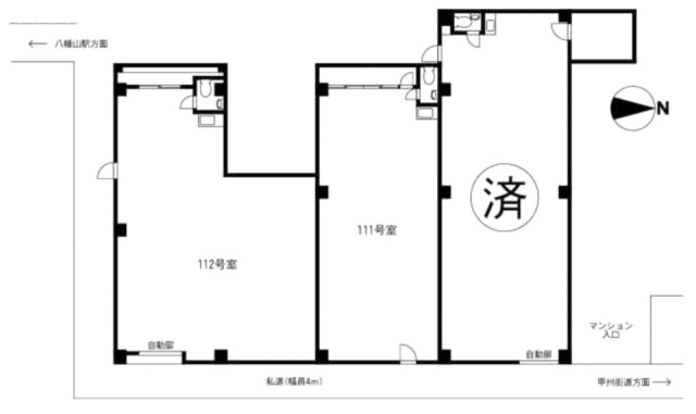 サンハイツ八幡山ビル112 間取り図