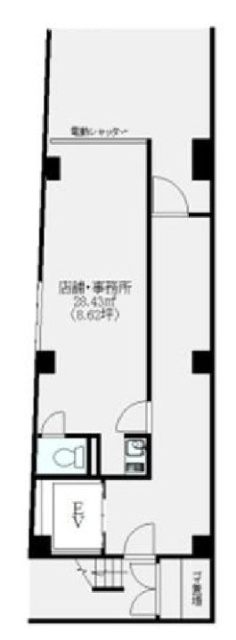 三番町TYプラザ1F 間取り図