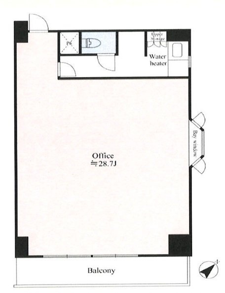 御田八幡(ミタハチマン)ビル602 間取り図