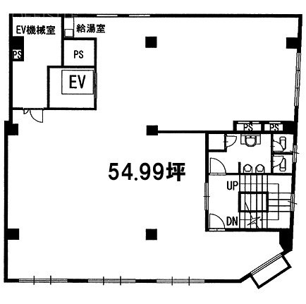 東京山喜人形町ビル3F 間取り図