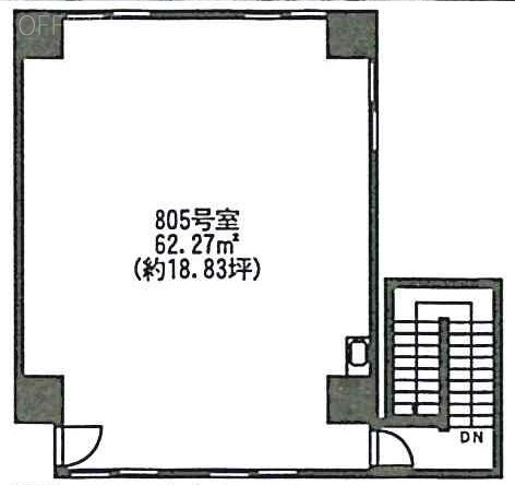 神田中央ビル805 間取り図