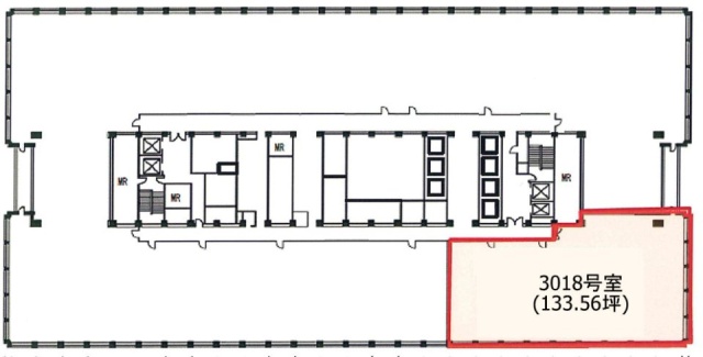 霞が関ビルディング3018 間取り図
