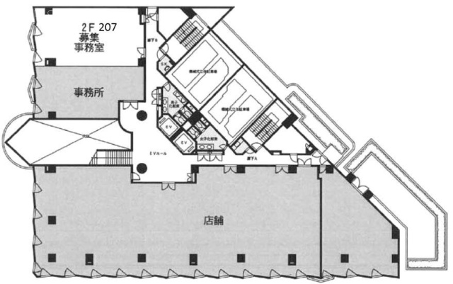 稲毛海岸ビル207 間取り図