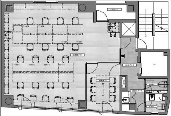 THE GATE ICHIGAYA3F 間取り図