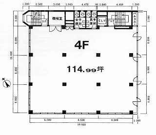 サンフラワービル4F 間取り図