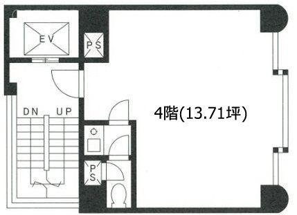 西新橋福徳ビル4F 間取り図