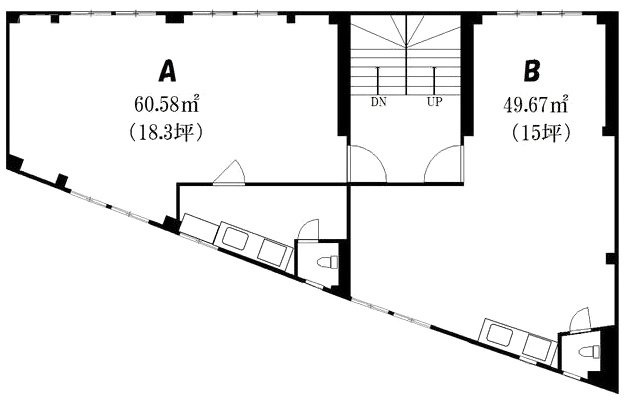 粕谷ビルA 間取り図