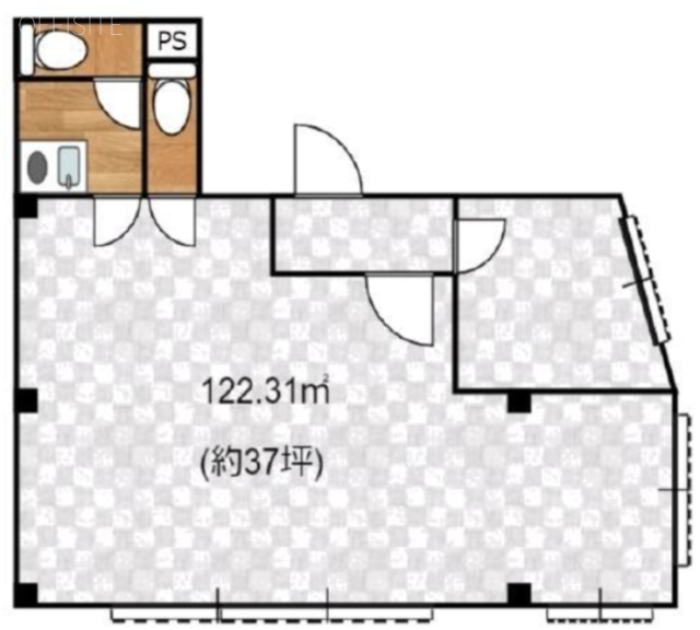 丸山ビル7F 間取り図