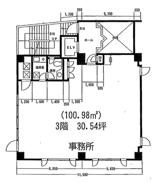 第二シバビル3F 間取り図