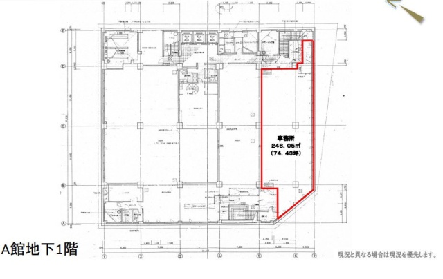 新横浜TECHビル A館B1F 間取り図