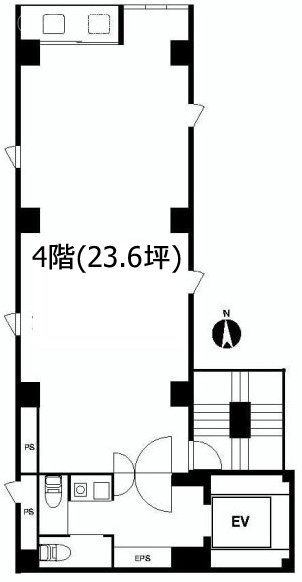 エルヴァージュ神田錦町4F 間取り図