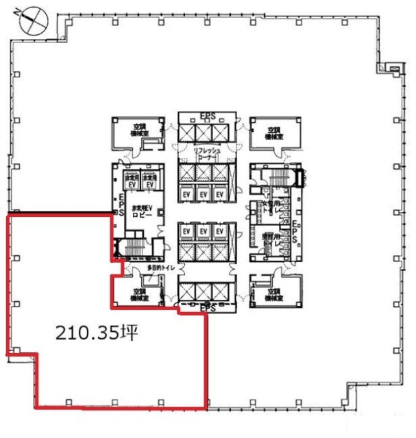 アートヴィレッジ大崎セントラルタワー6F 間取り図