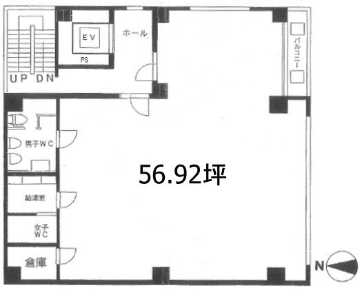 リードシー住吉ビル5F 間取り図