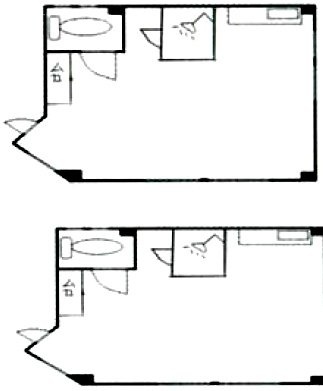 金山ビル2F～3F 間取り図