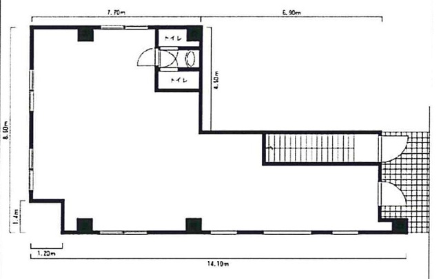 サンライズビル1F 間取り図