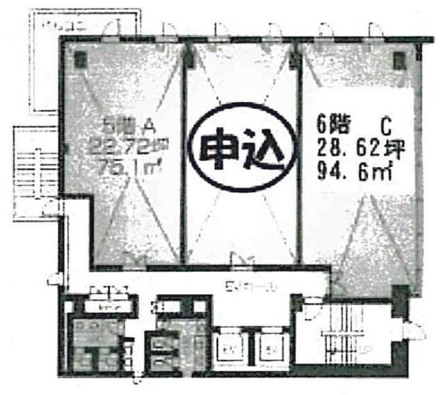 自然センタービル津田沼C 間取り図