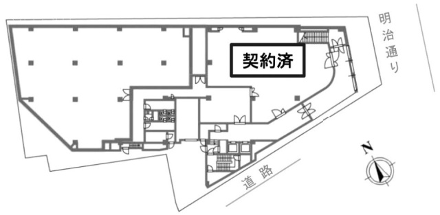 いちご神宮前(神宮前第23)ビル1F 間取り図