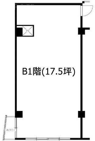 セントラル第5青山B1F 間取り図